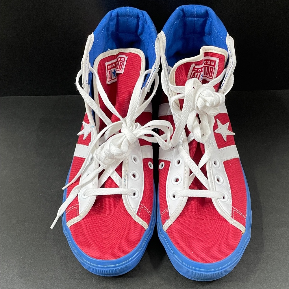 Converse Kids High-Top Sneakers - Red, Blue, White